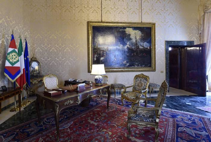 Quirinale, lo studio del Presidente.