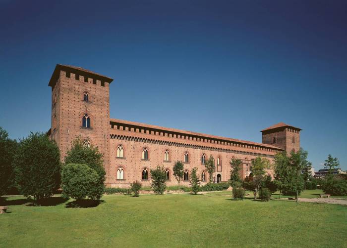 Il Castello Visconteo, sede dei Musei civici di Pavia.