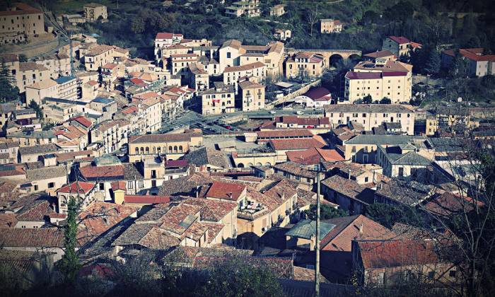 Vista panoramica di Cosenza.