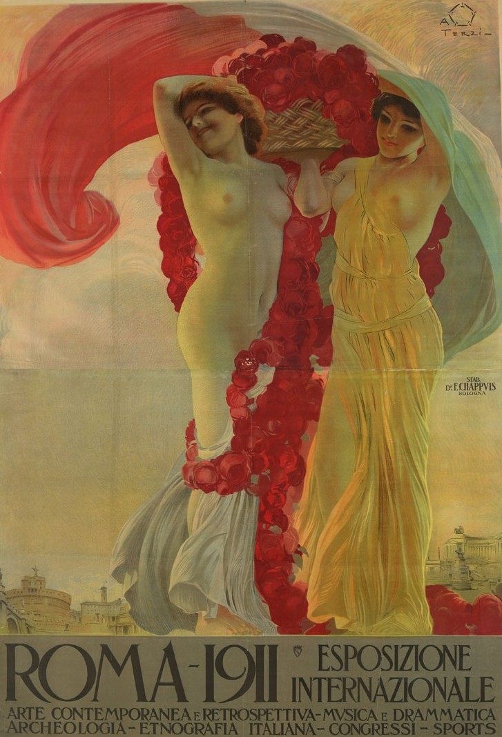 Manifesto esposizione internazionale - Terzi Aleardo