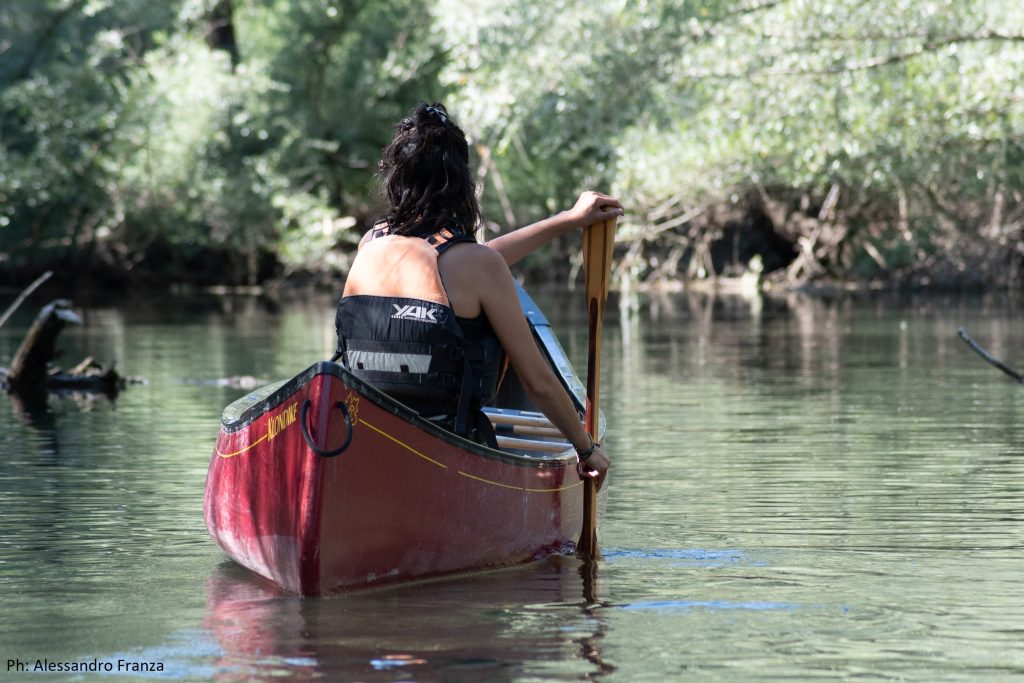 In canoa sul lago - Civitella Alfedena