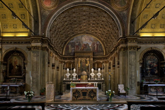 L'altare di S. Maria presso S. Satiro, a Milano.
