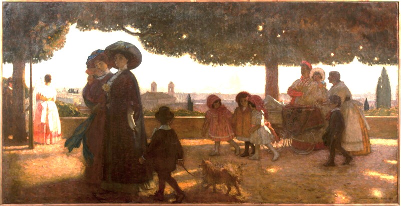 Ville e Giardini di Roma - Georges Paul Leroux: Passeggiata al Pincio