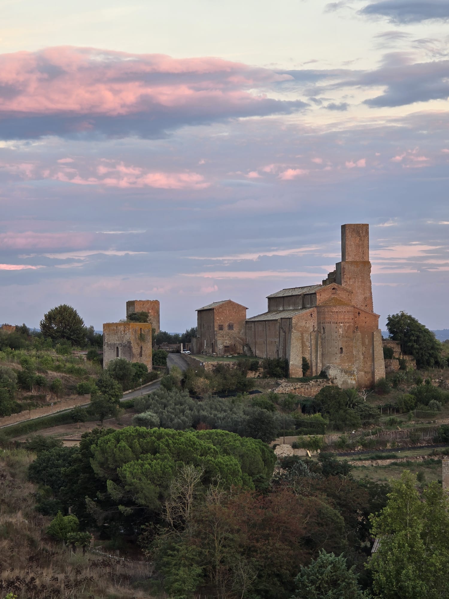 Basilica di San Pietro a Tuscania vista dal belvedere di Torre Lavello - foto di Stefano Sala