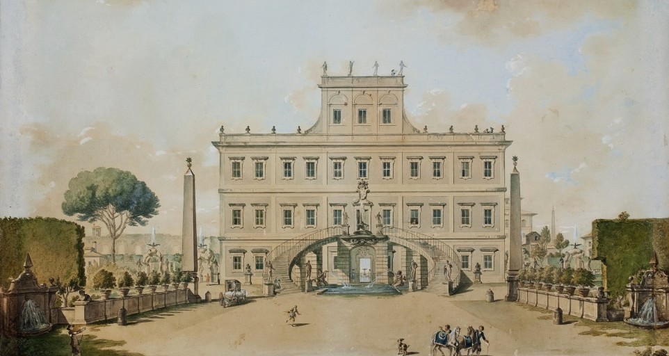 Villa Altieri - Acquerello su carta