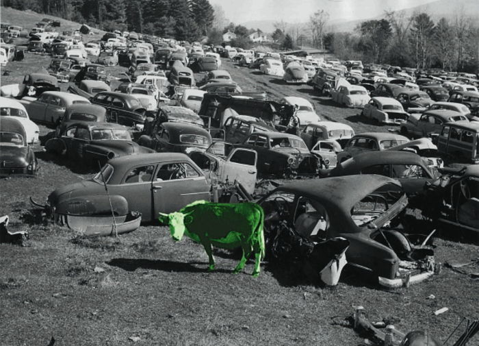 Cimitero d'auto nel Vermont (Usa) © Archivio Tci, 1964