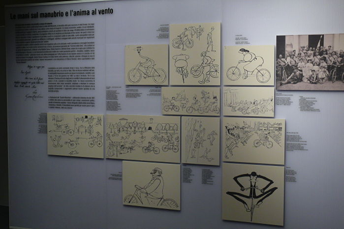 Caricature di velocipedisti pubblicate dal Guerin Meschino.