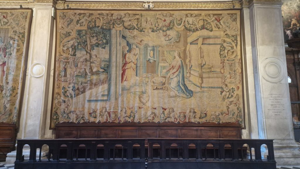 Santa Maria Maggiore, Bergamo - Arazzi - foto ENEL/APV