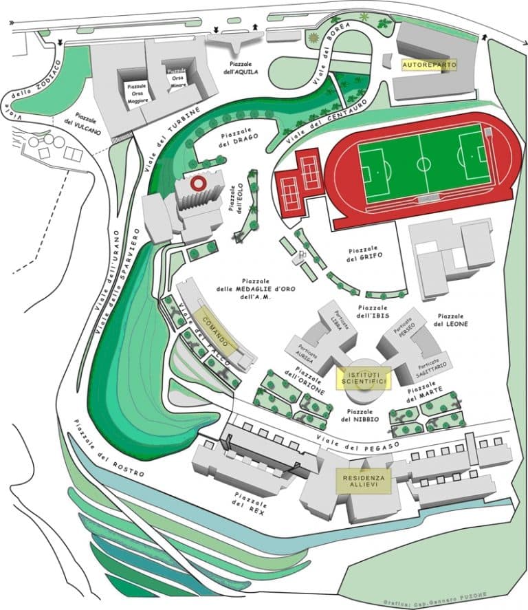 Accademia di Pozzuoli piantina generale