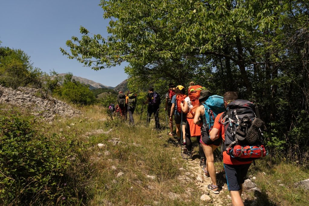 Escursionisti a Civitella Alfedena