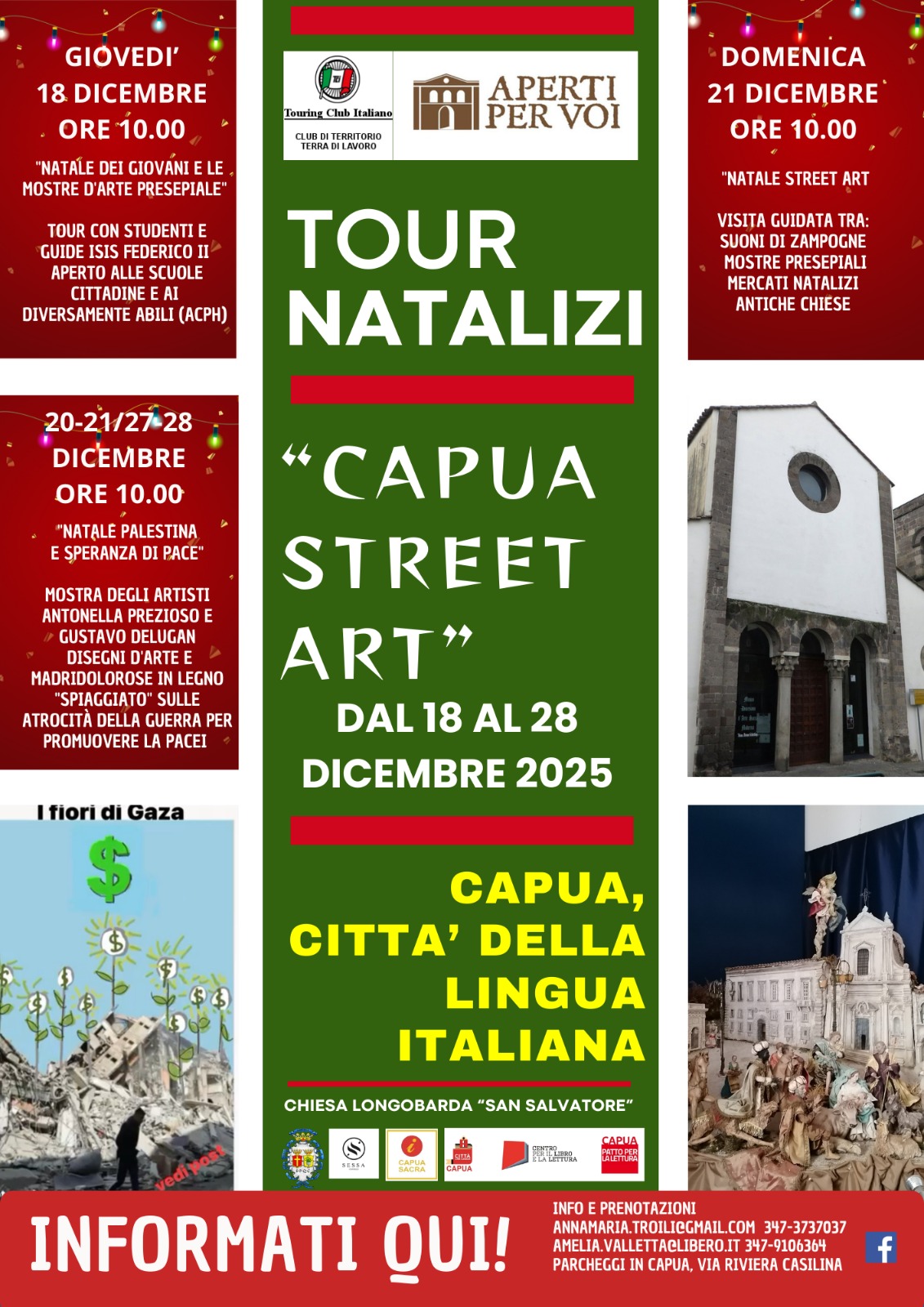 Capua locandina dei programmi natalizi