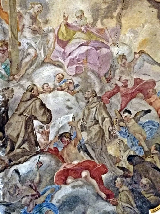 Chiesa Ecce Homo al Cerriglio affresco al soffitto