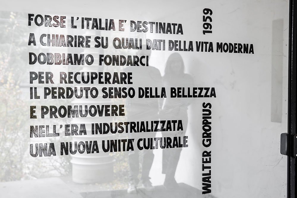 citazione di W. Gropius - Fondazione Cirulli