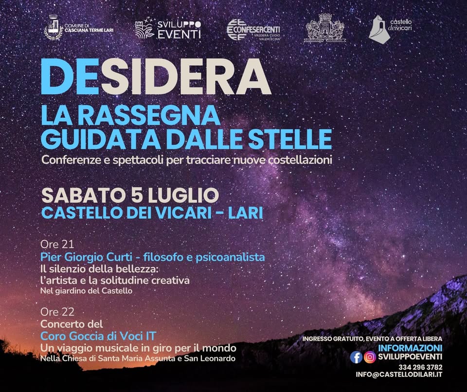 Desidera, la rassegna guidata delle stelle