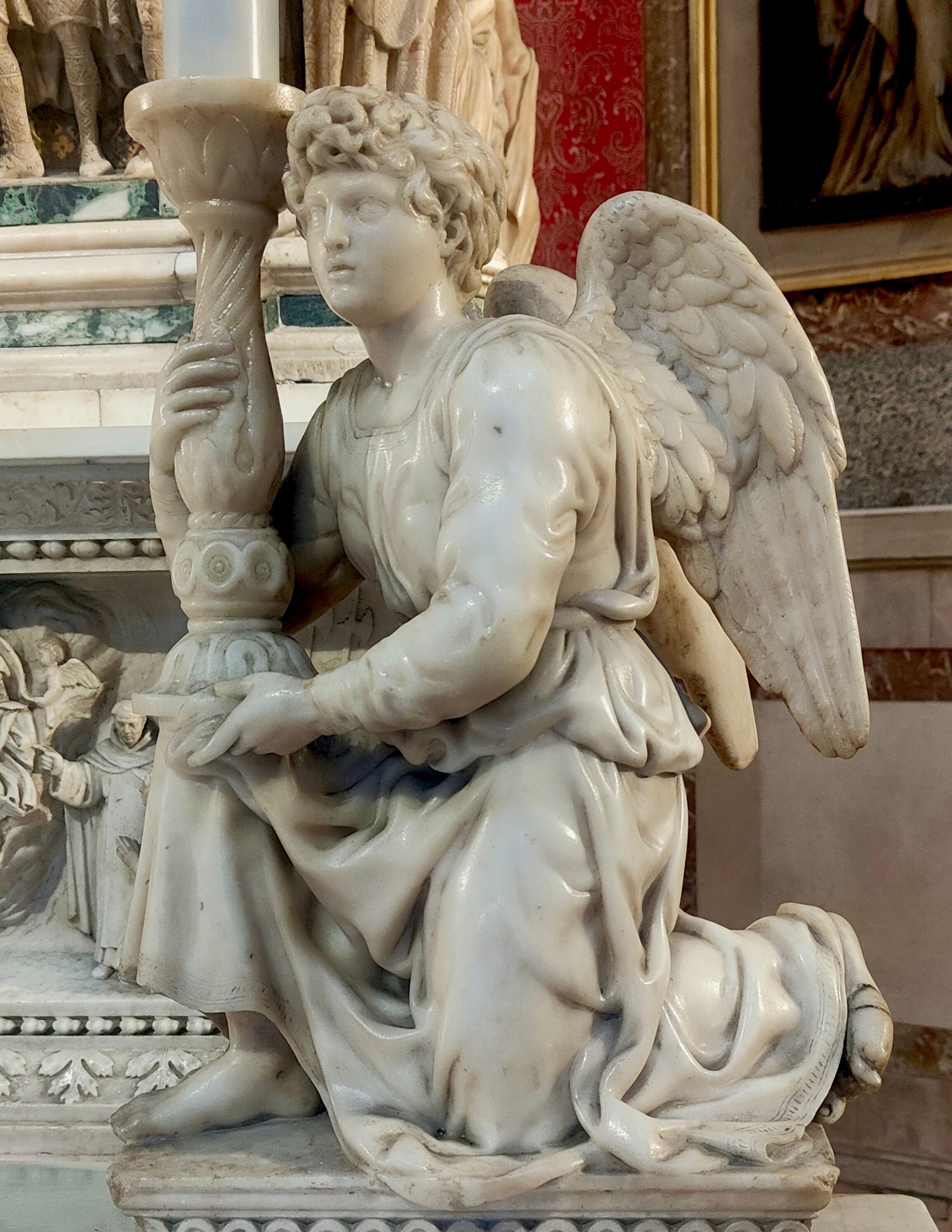 Bologna - Basilica Patriacale di San Domenico. Particolare: angelo. Foto di Caterina Tura