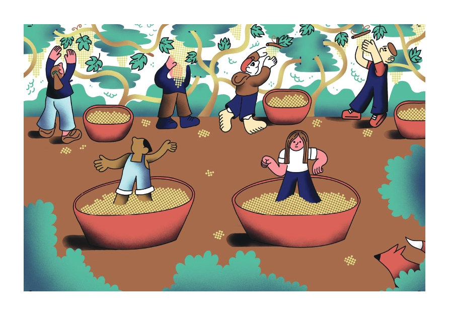 Peccioli, Giorno dopo Giorno - illustrazione di Carol Rollo