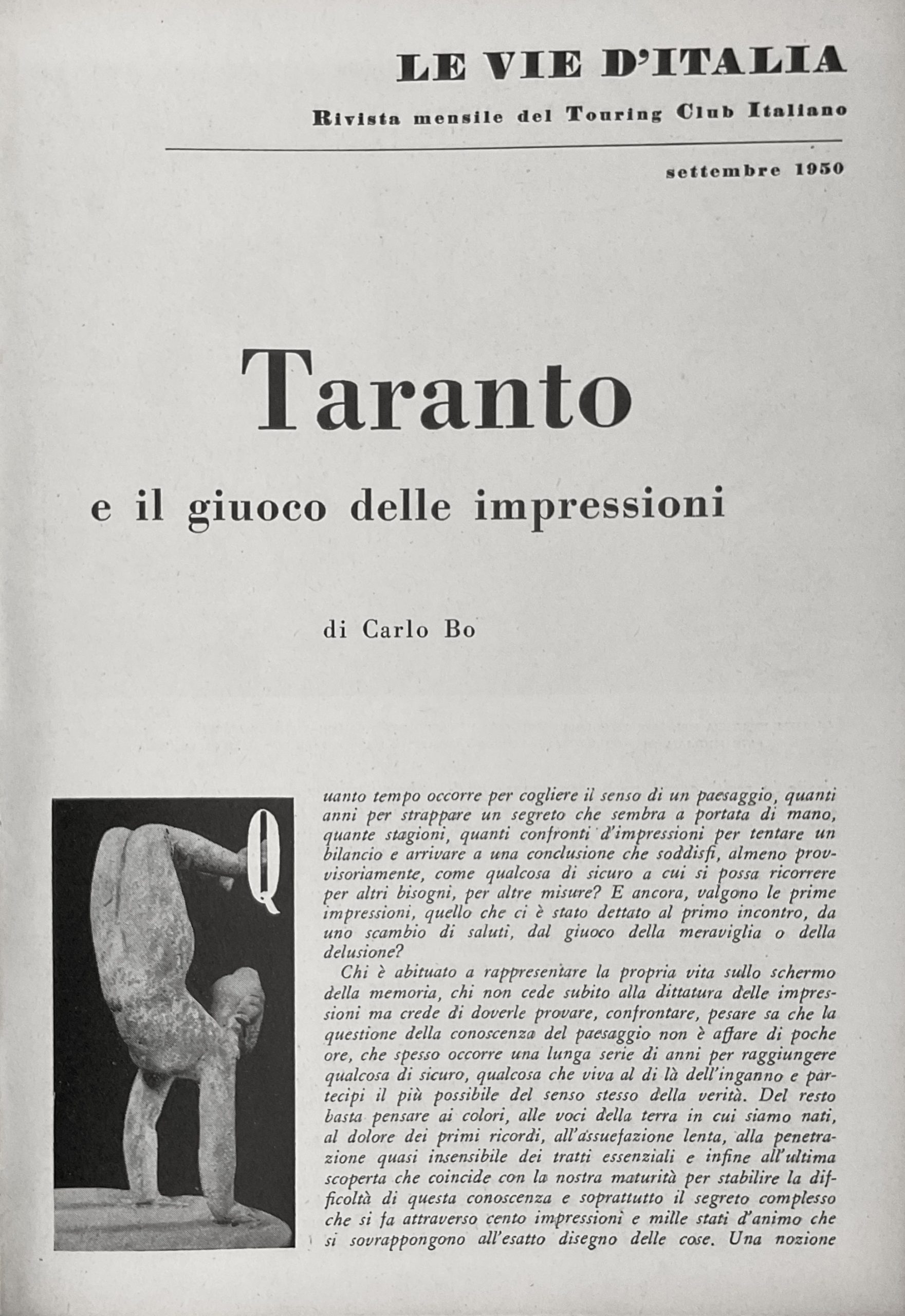 La rivista"Le Vie d'Italia"