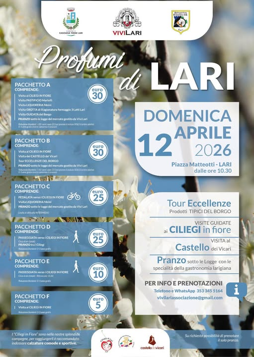 locandina evento profumi di lari
