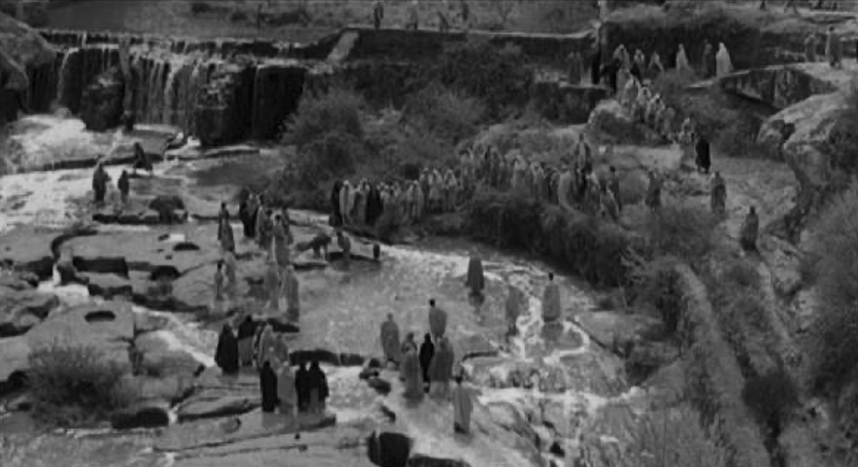 Scena del film “Il Vangelo secondo Matteo” presso il torrente di Chia (Viterbo)