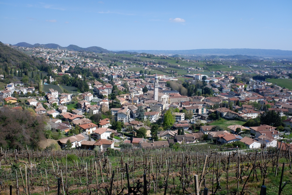 Aerial,Panoramic,View,Of,Valdobbiadene,Valley,,Treviso,,Veneto,,Italy