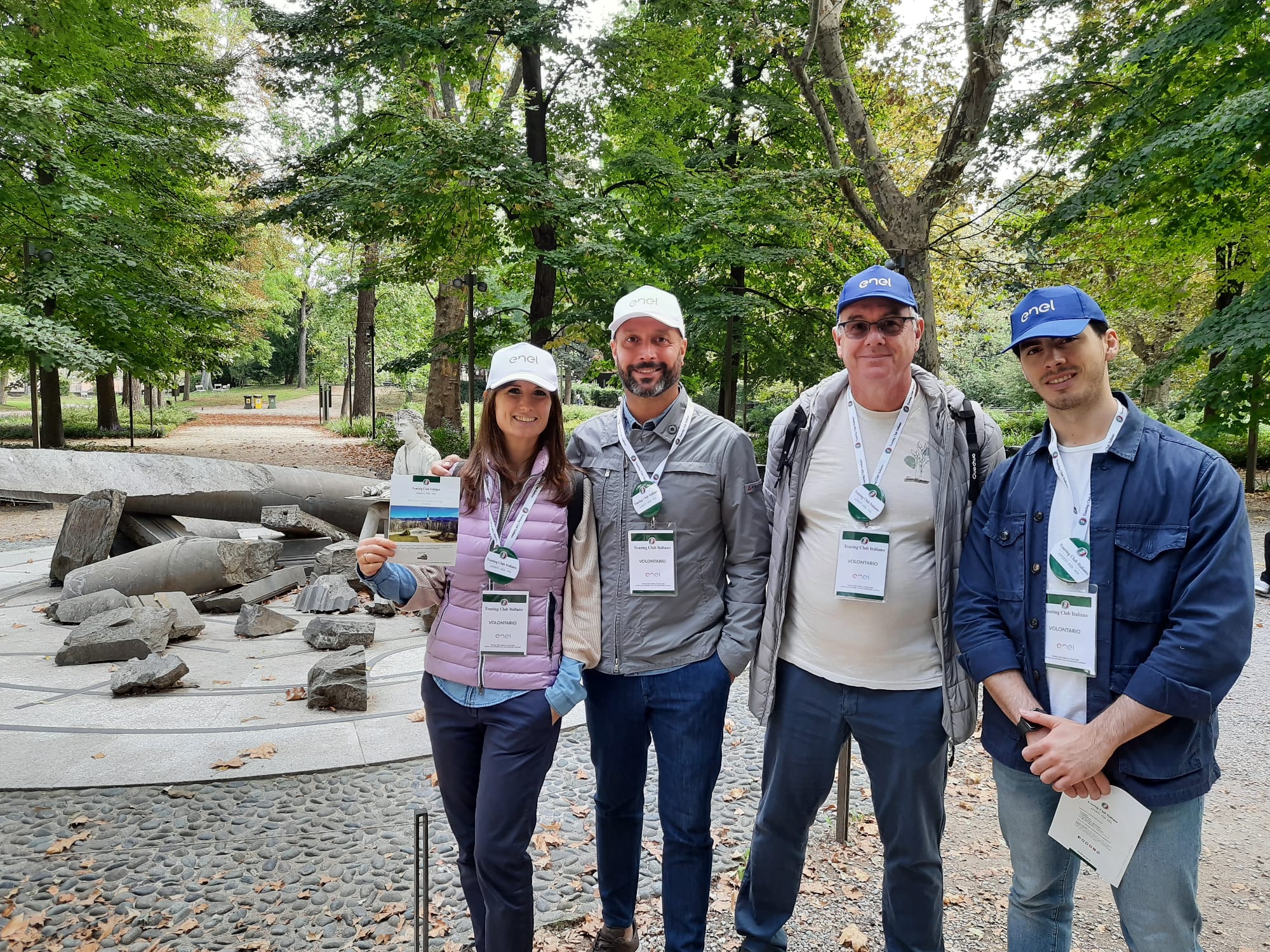 Dipendenti Enel presso i Giardini Reali di Torino, luogo Aperti per Voi TCI