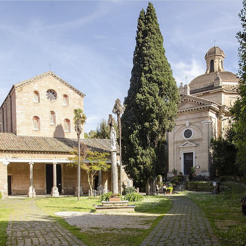 Santa Maria Scala Coeli (a destra) e Santi Anastasio e Vincenzo (a sinistra) - foto Bertozzi/Wikipedia Commons