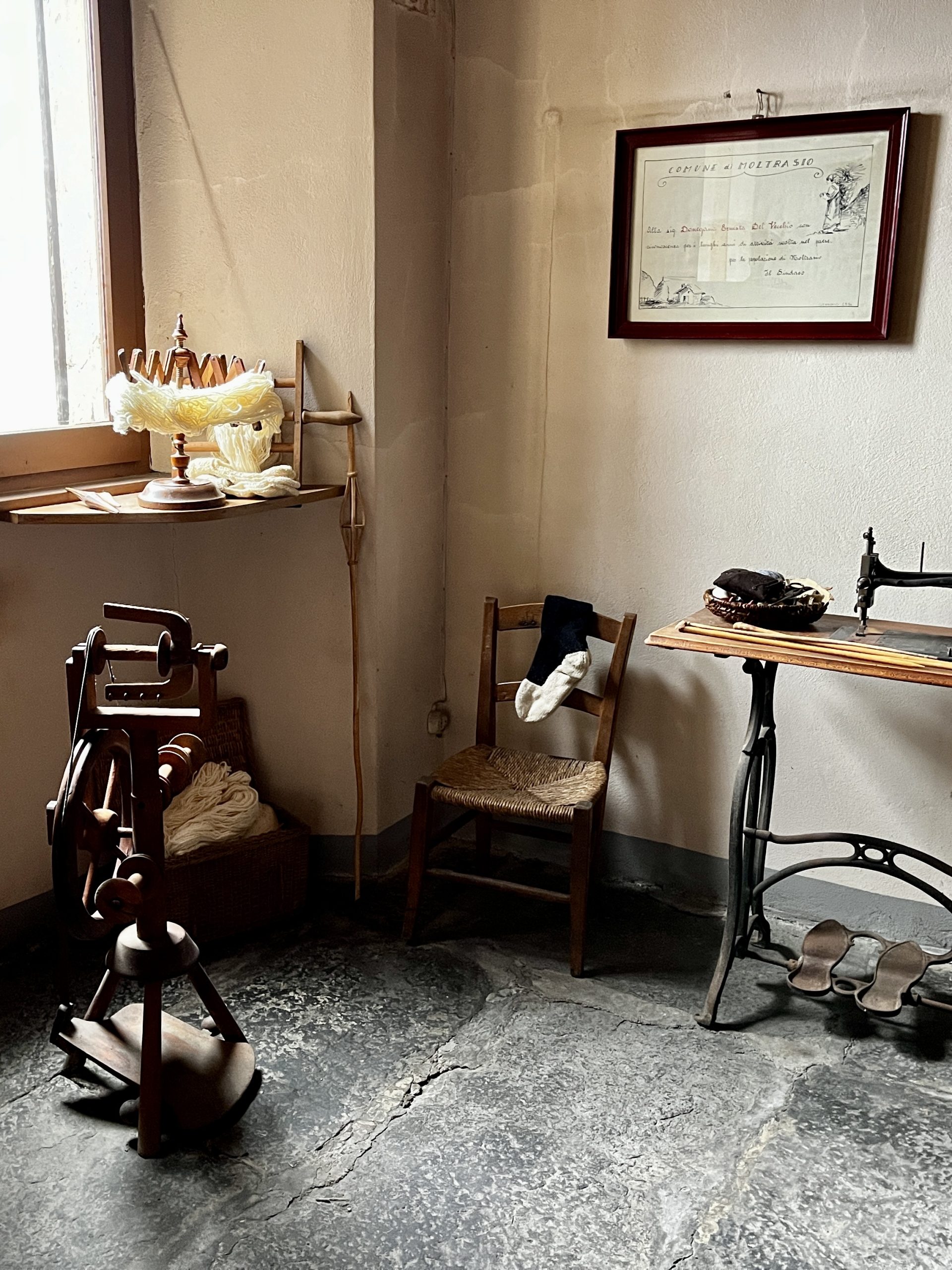 Interni casa della zia Ernesta a Moltrasio_foto Ecomuseo Sasso di Moltrasio